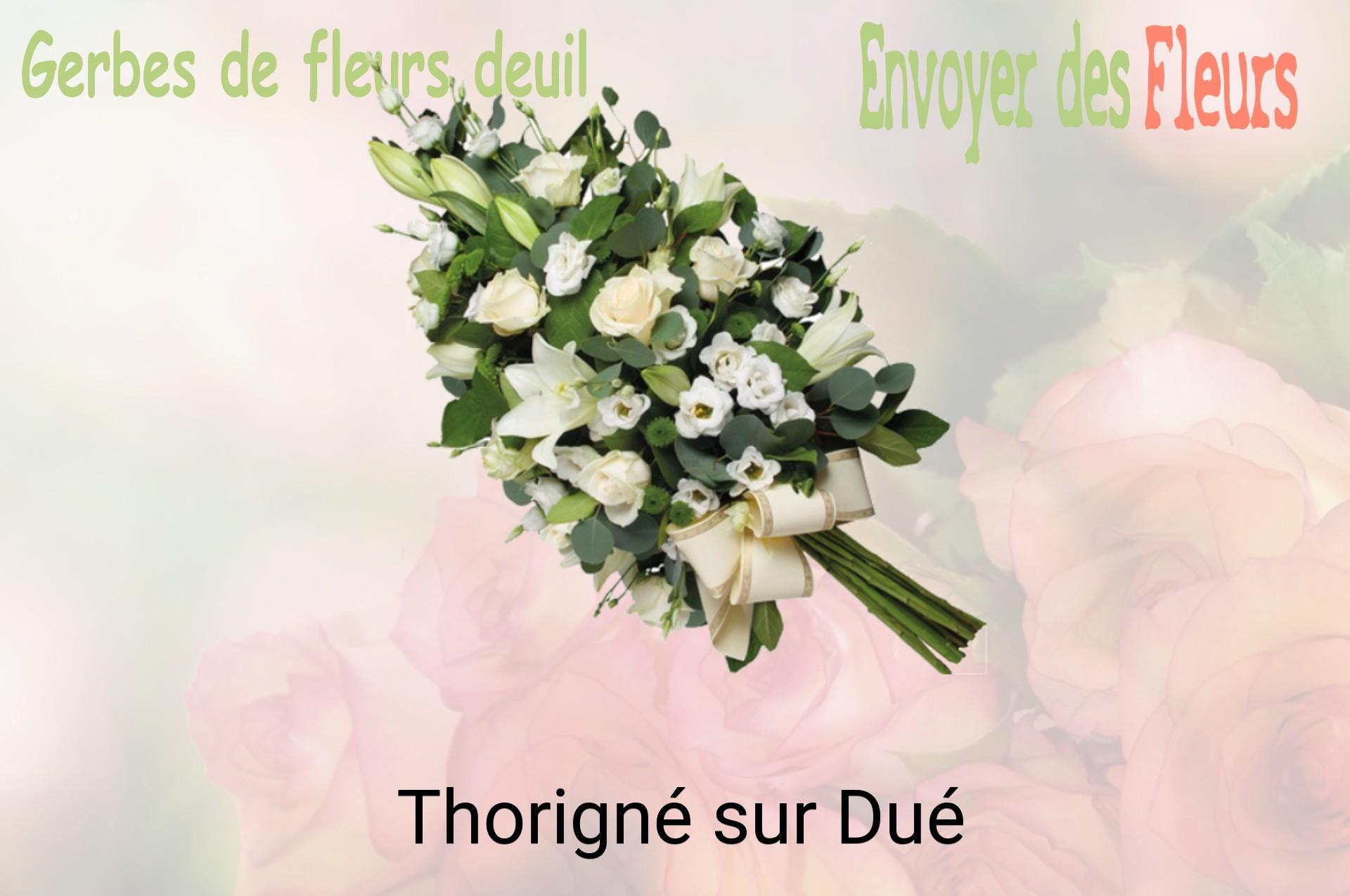 Gerbe de fleurs de deuil livrée à Thorigné-sur-Dué
